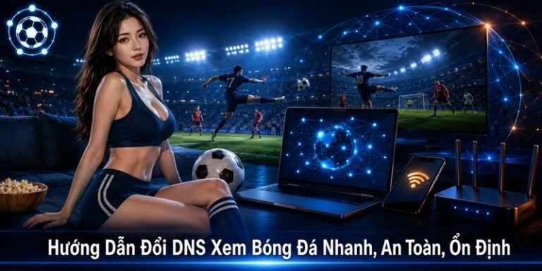 Hướng dẫn đổi DNS xem bóng đá